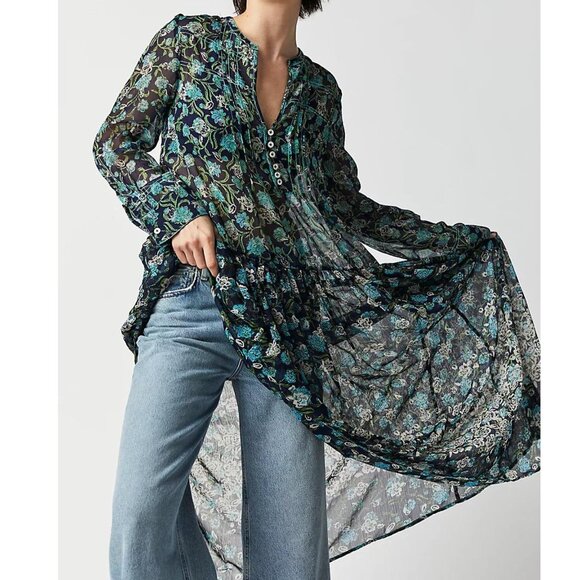 Free People See It Through Boho Style Maxi Dress in 2 Color Options NEW NWT - Picture 6 of 9